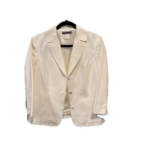 Sigrid Olsen Collection  Cream pants, suit Size 6 Jacket Size 8 Pants